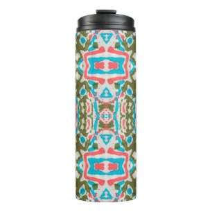 Ikat Ethnisches Abstraktes Muster. Shaman Pattern. Thermosbecher