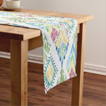 Ikat Floral Nahtloses Muster