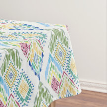 Ikat Floral Nahtloses Muster
