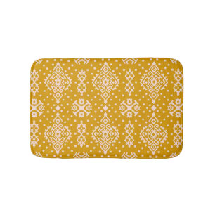 Ikat Folklore-Ornament - ethnische Textur. Badematte