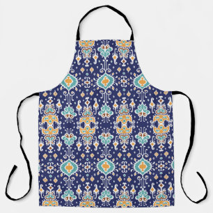 Ikat Geometrisch: Folklore-Oriental-Ornament. Schürze