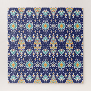 Ikat Geometrisch: Folklore-Orientalornament.