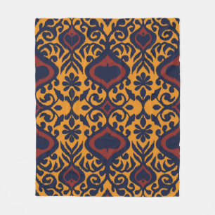 Ikat geometrische Folklore-Ornament. Orientalische Fleecedecke