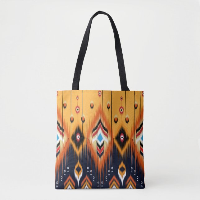 Ikat geometrische Folklore-Ornament. Stammesvölker Tasche (Vorderseite)