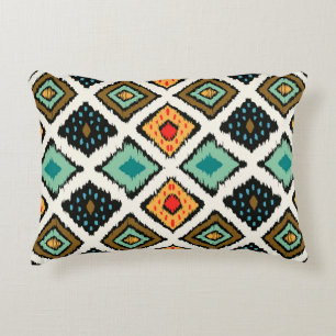 Ikat geometrische, Folklore Stammesstruktur. Dekokissen