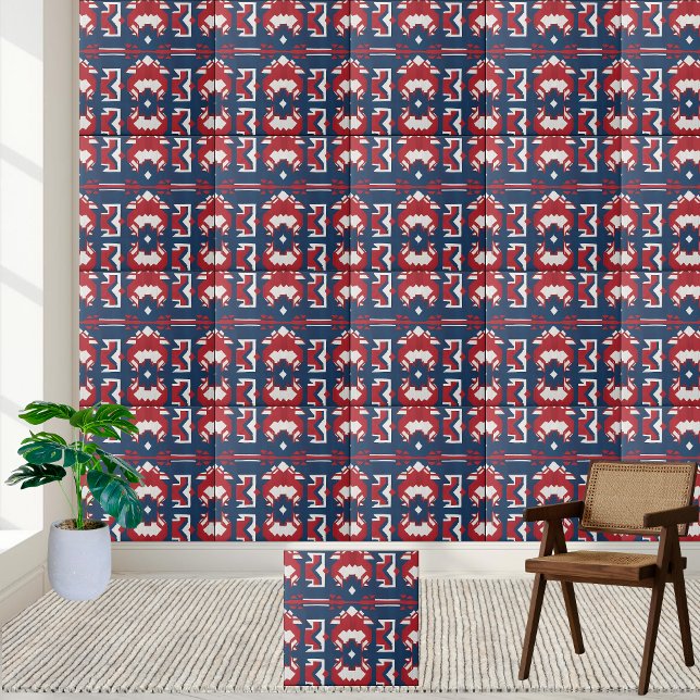 Ikat Inspiriert Skandinavier Tile Fliese (Ikat Inspired Scandinavian Tile)