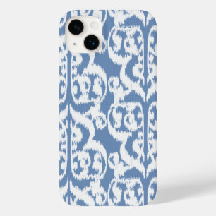 Ikat Mauresker Damast - himmelblau und weiß Case-Mate iPhone Hülle