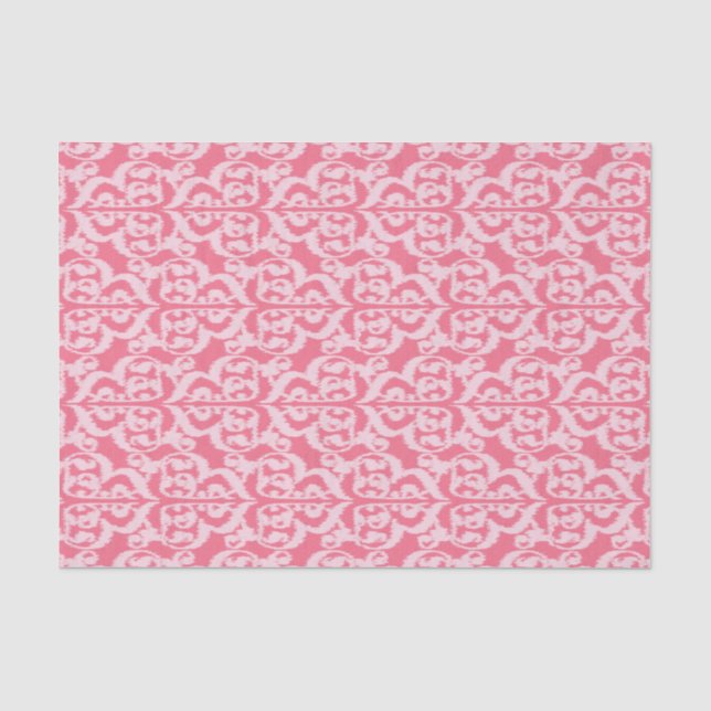 Ikat maurischer Damast - Schatten des Seidenpapier (Vorderseite)