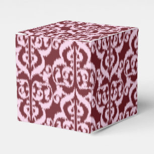 Ikat-Moorischer Damast - burgunderrot und pink Geschenkschachtel