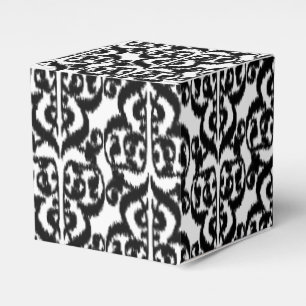 Ikat Moorish Damask - Schwarzweiß Geschenkschachtel