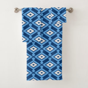 Ikat Motif, Indigo et Denim Blue