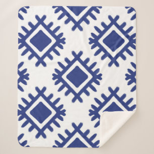 Ikat-Muster Ethnisch-textiler Stamm Amerikanisch a Sherpadecke