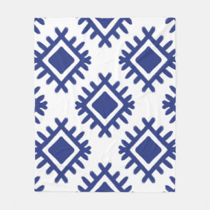 Ikat-Muster Ethnischer Textil-Stamm Amerikanisch A Fleecedecke