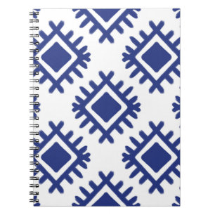 Ikat-Muster Ethnischer Textil-Stamm Amerikanisch A Notizblock