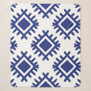 Ikat-Muster Ethnischer Textil-Stamm Amerikanisch A Sherpadecke