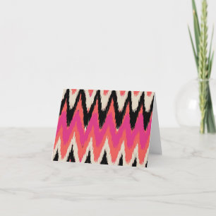 Ikat Muster-Kunst-Karte Karte