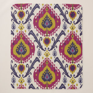 Ikat nahtloser Muster Hintergrund Traditionelles M Sherpadecke