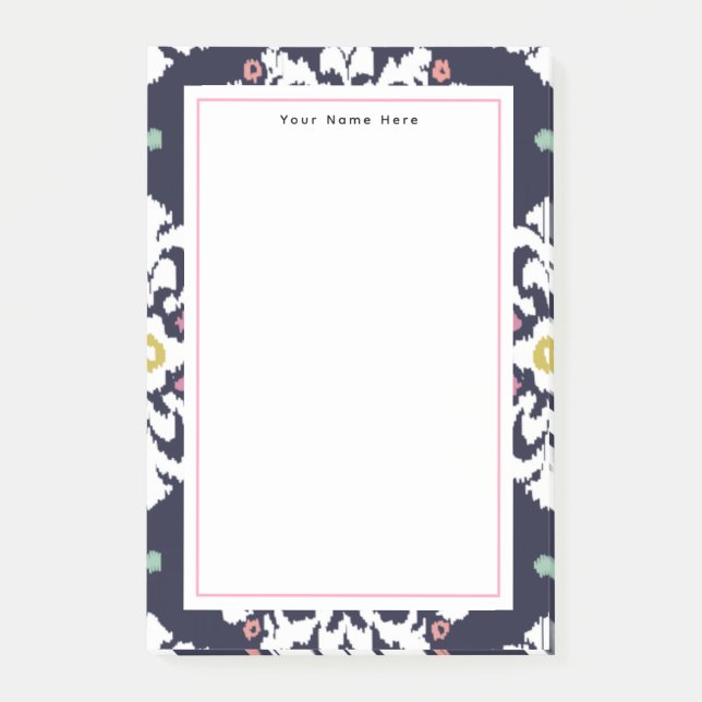Ikat Pattern Post-it Klebezettel (Vorderseite)