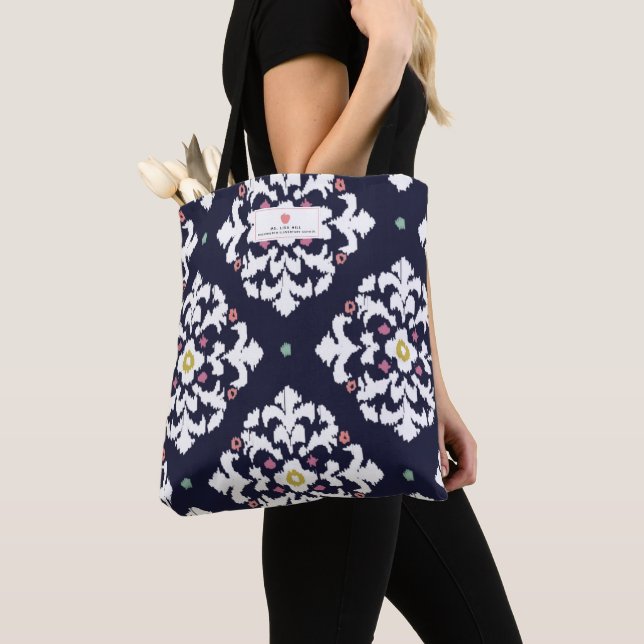 Ikat + Rosa Apple-Lehrer Tasche (Von Nahem)