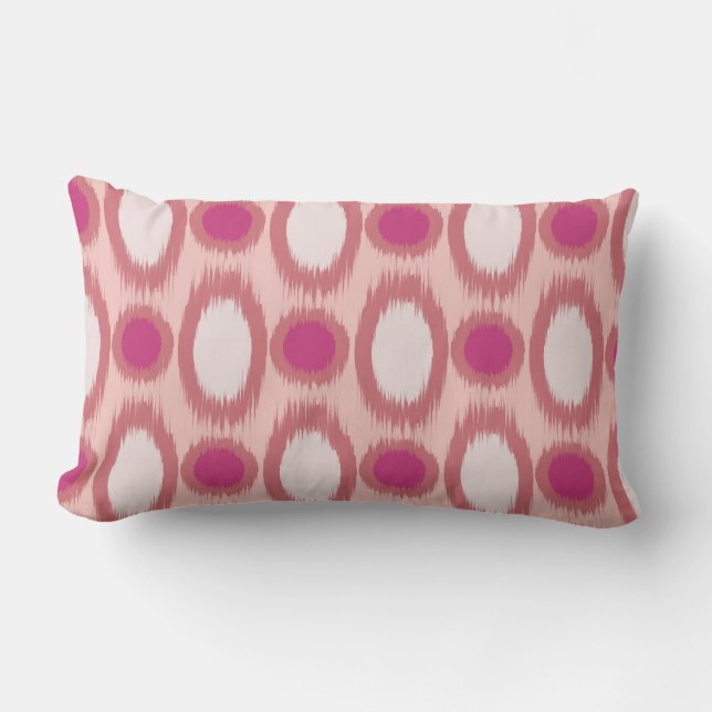 Ikat Serie Pink Two Colors Lendenkissen (Vorderseite)