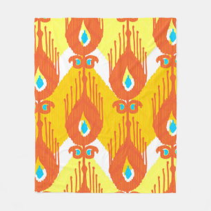 Ikat-Stoffmuster Fleecedecke