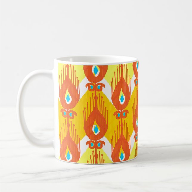 Ikat-Stoffmuster Kaffeetasse (Links)