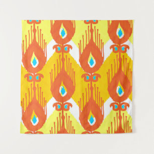 Ikat-Stoffmuster Wandteppich