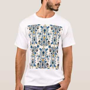 Ikat Tie-Dye, tribal Wasserfarbe T-Shirt