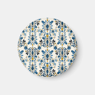 Ikat Tie-Dye, tribaler Wasserfarbeneffekt Magnet