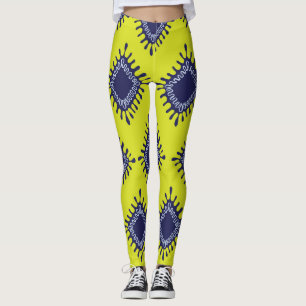 Ikat Tribal: Stilvolles modernes Muster. Leggings