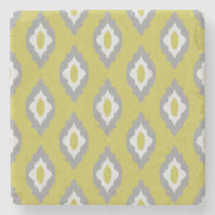 Ikat Vintage-Muster Steinuntersetzer