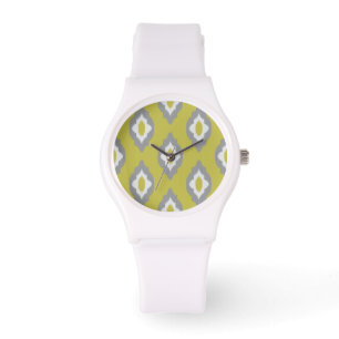 Ikat Vintages Muster Armbanduhr