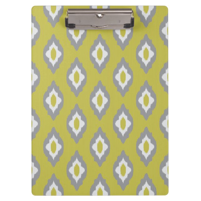 Ikat Vintages Muster Klemmbrett (Vorderseite)