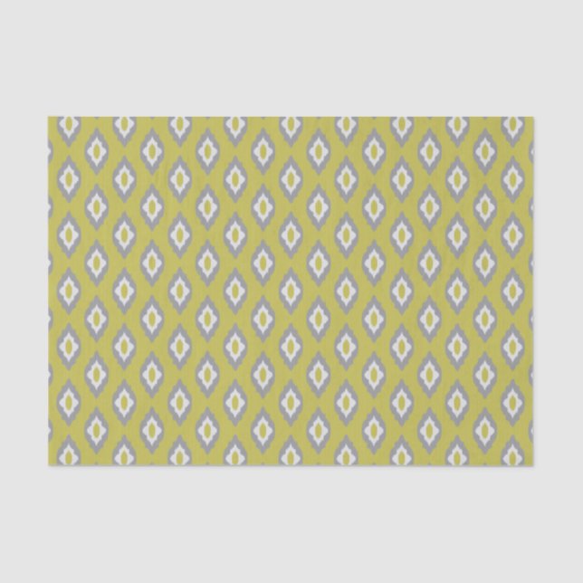 Ikat Vintages Muster Seidenpapier (Vorderseite)