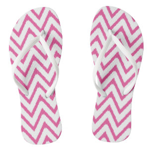 Ikat Zickzack in Rosa   Sandalen