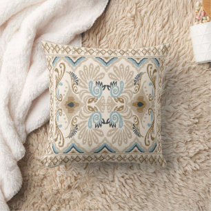 Ikat Zickzack Paisley Kissen