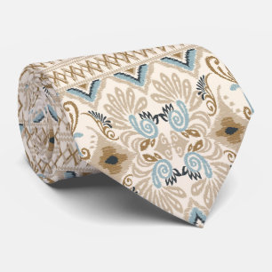Ikat Zickzack Paisley Krawatte