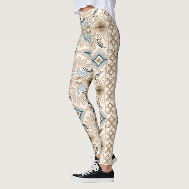 Ikat Zickzack Paisley Leggings (Links)