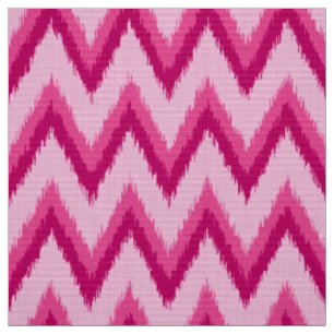 Ikat Zickzack Streifen - pinkfarben und blaß - Stoff
