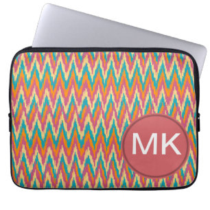 iKat Zigzag Design Gewürzfarben Laptopschutzhülle