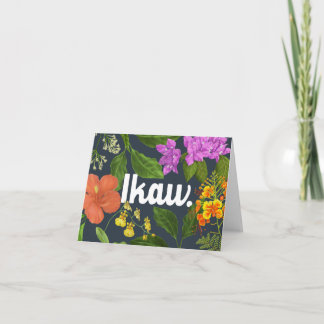 "Ikaw" (Sie) philippinische Blume Karte