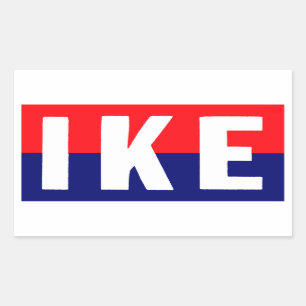 Ike 1952 für Präsidenten Rechteckiger Aufkleber