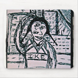 IKE Cheerleaderin Mousepad