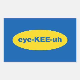 IKEA-Logo-Kunst Rechteckiger Aufkleber