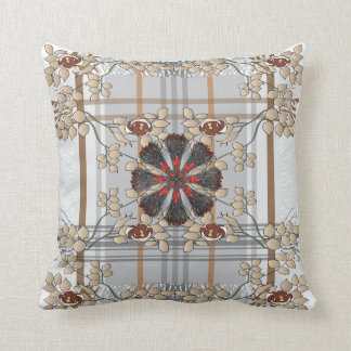 Ikea Throws Kariert Brown Pillow Kissen