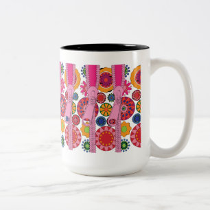 Ikea Zippers Pink-Tasse Zweifarbige Tasse