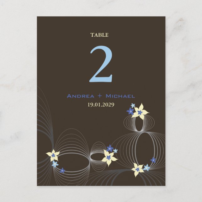 Ikebana Frangipani Hochzeit der tropischen blauen  Postkarte (Vorderseite)