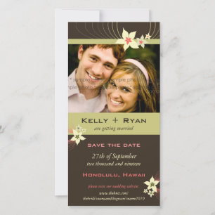 Ikebana Frangipani Pink Tropische Blume Hochzeit Save The Date