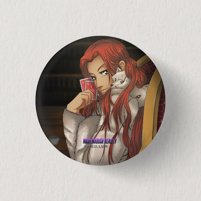 Ikeda Knopf (von der albtraumhaften Wirklichkeit) Button (Vorderseite)