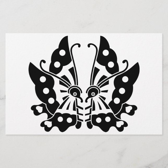 Ikeda-Schmetterlinge Briefpapier (Vorderseite)